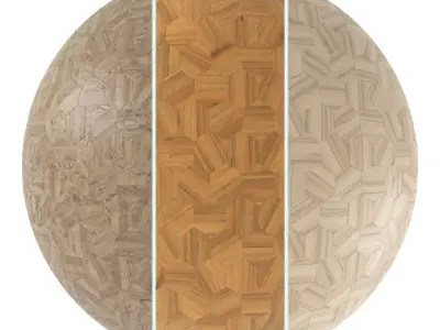 Parquet - Laminate - Wooden floor 3 in 1 3D model buy