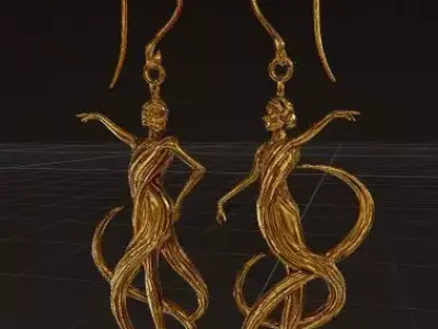 Golden Dance of Light 3D print model