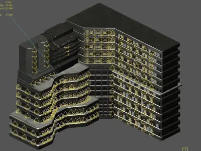 Future World - Residential Area 06 3D model