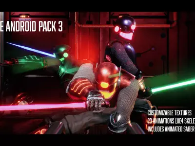 Cyclone - Android Pack 3 Low-poly 3D model