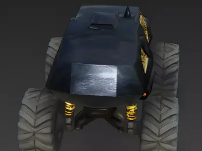 The Night-Crawler Tactical Onyx SUV 3D Model Low-poly 3D model