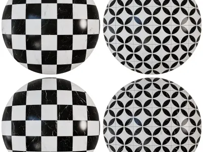 Ceramic Patterned Wall and Floor for kitchen - seamless Texture