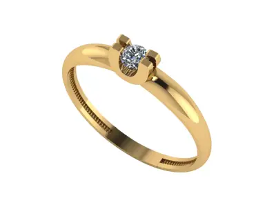 wedding engagement women ring 3dm 3D print model