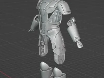 6 Inch KOTOR Sith Trooper Kit 3D printable 3D print model