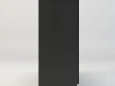ikea glass shelving cabinet Low-poly 3D model