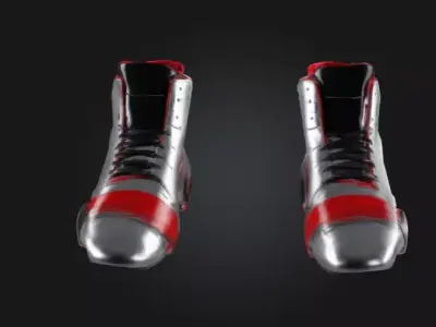 Futuristic Robot Shoes  Sci-Fi Cyberpunk 3D Model 3D model