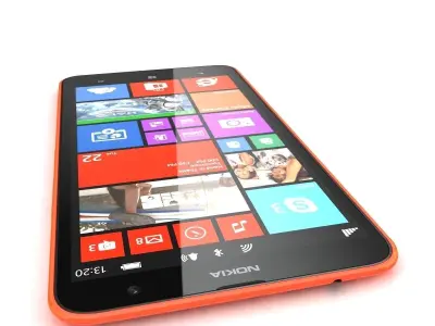  Nokia Lumia 1320 red 3D model