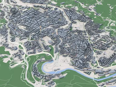 Bilbao City Spain 3D model