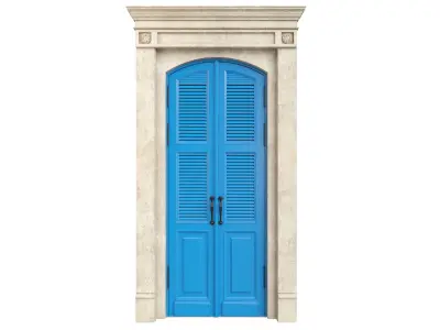 Entrance classic door 65 3D model
