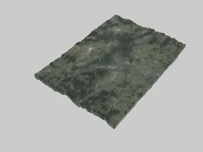 Stuttgart City Low-poly 3D model