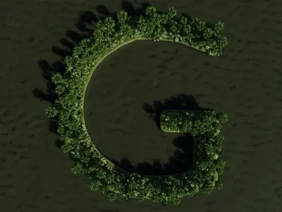 G Alphabet Island 3D model