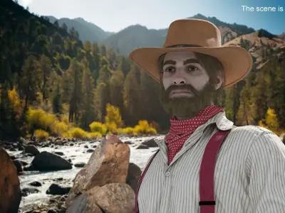  Wild West Prospector with Tools 