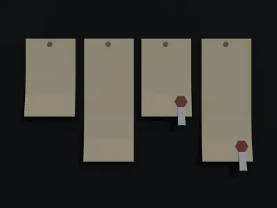 Cartoon fantasy posters Polygonal Style Low-poly 3D model