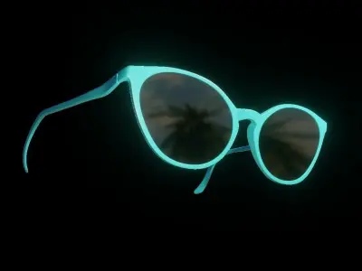 eye glass Free low-poly 3D model