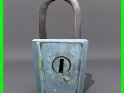 lock 3d model padlock 3D model