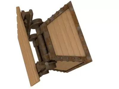 Cartoon Mine Cart 3D model