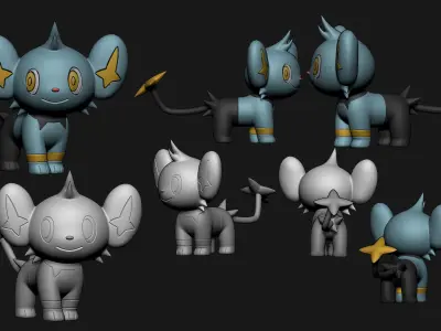 Pokemon - Shinx 3D print model