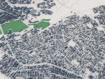 Gaborone City Botswana 3D model