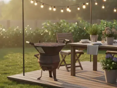 3D Scan  Landmann Redro Grill  Realistic BBQ Model OBJ FBX STL 3D model