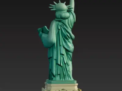 Statue of Liberty Miniature Desk Ornament 3D Printable Model 3D print model