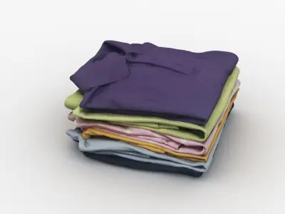 Polo Shirts 3D model