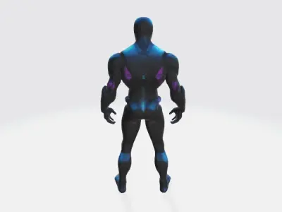 Super futuristic suit 3D model