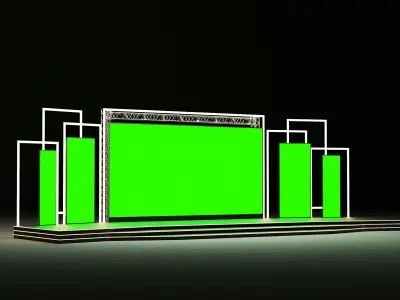 Event stage design 02 3D model