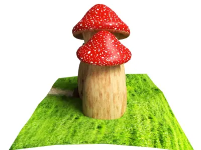 Mushroom House  3D model