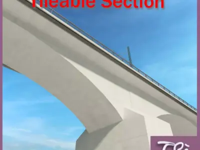 RAILWAY BRIDGE 3D model