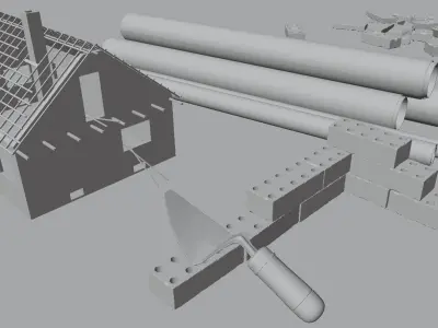 Lets Build a Metaverse Low-poly 3D model