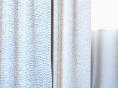 Curtains 108 Curtains with Tulle Backhausen REBBIO 3D model