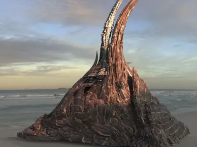 Alien Cliff  Shards 1 3D model