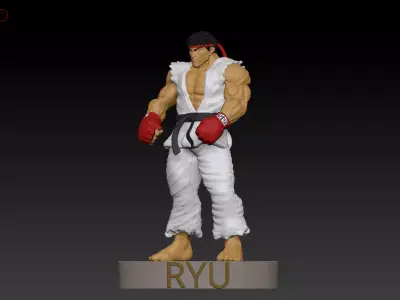 RYU FROM STREET FIGHTER 3D print model purchase