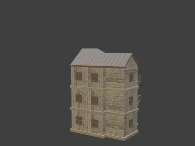 House Model 19 Low-poly 3D model