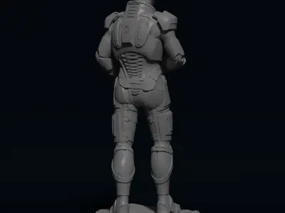Commander Shepard 3D print model 3D print model
