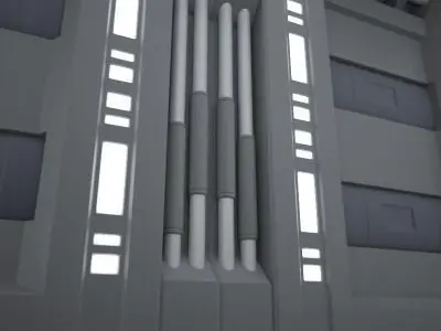 SciFi Corridor A 3D model