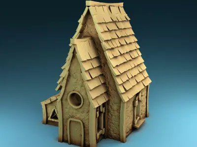 House gingerbread 3D print model