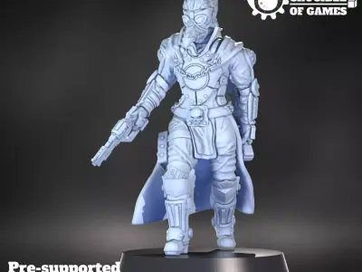 Empty Maiden pre-supported modular character 3D print model