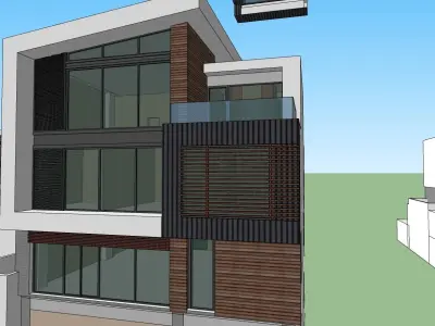 Casa Villa - 7 Modern SketchUp 3D Model 3D model