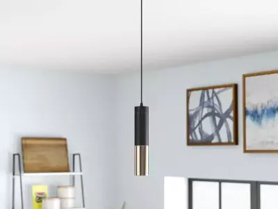 Scituate Light Unique Statement Cylinder Pendant 3D model