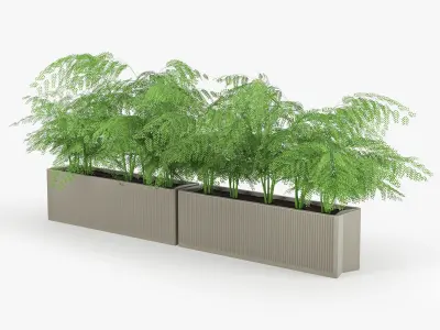 Flowerbed terracotta 3D model