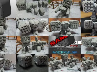 CHI TECH SD  MISSILES 1 COLLECTION 3D Model Pack