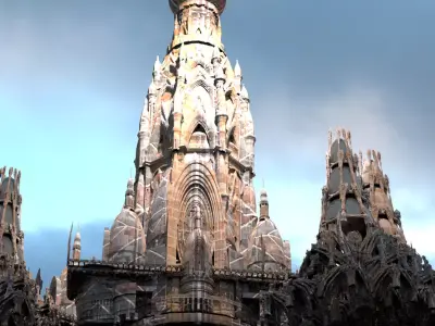 Persian Elite palace dome 3D model