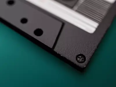 TDK Cassette Low-poly 3D model