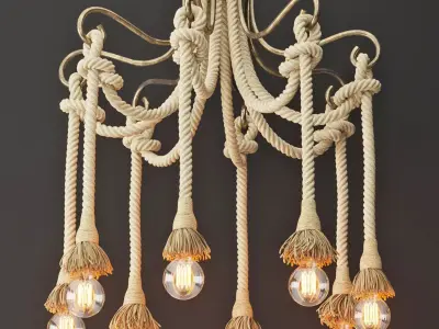 Loft Rope Light 8 3D model