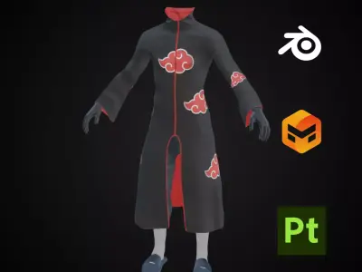 AKATSAKI DRESS 3D model