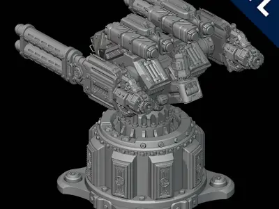 Turret - Stationary 3D print model