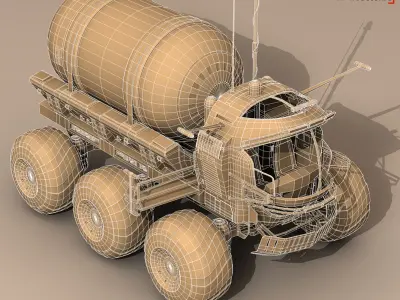 Lunar vehicle tanker 3D model