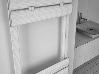 Carisa radiator model Eliptic Low-poly 3D model