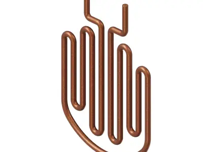 Rusty Heating Element Coil 3D model